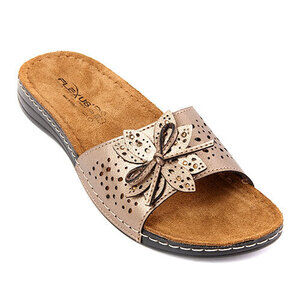 Womens Spring Step Tita Slide Sandals,White 40